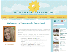 Tablet Screenshot of homemade-preschool.com